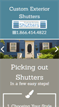 Mobile Screenshot of customexteriorshutters.com